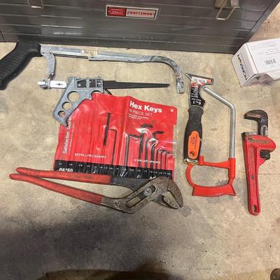 Craftsman Metal Toolbox with Contents & Tool Bucket with Contents (B1-MG)