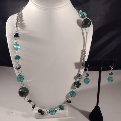 Chunky Fashion Necklace and Earring Set (#1)