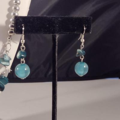 Chunky Fashion Necklace and Earring Set (#1)