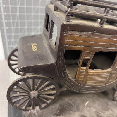 "Stagecoach" by Charles M. Russel Bronze Sculpture