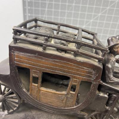 "Stagecoach" by Charles M. Russel Bronze Sculpture