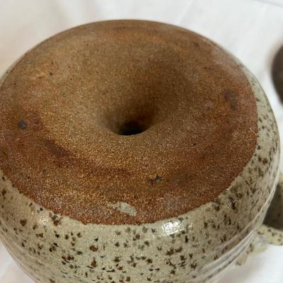 Stoneware Pottery Lidded Pots (K-RG)