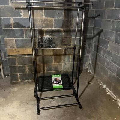 Two Clothes Racks & Shoe Organizer (B2-MG)