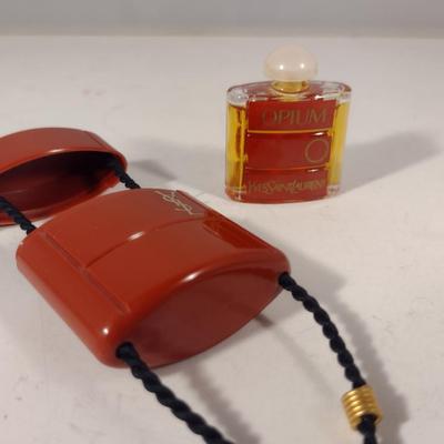 Vintage Yves Saint Laurent YSL Opium Perfume Tassel Pendant Necklace (#9)