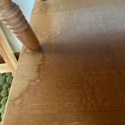Vintage side table with magazine rack