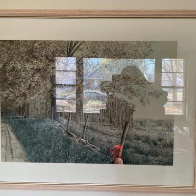 Wall decor with Home Interiors leaves