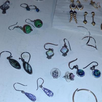 Assorted Jewelry- Earrings, Pendants, Necklaces (#11)