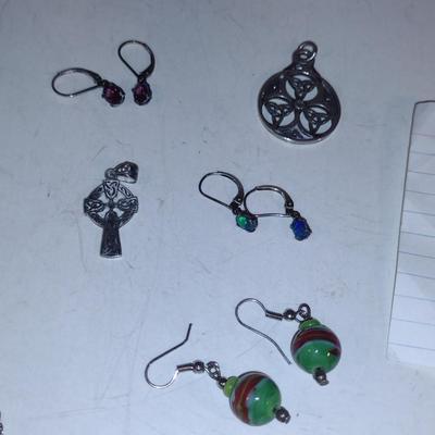 Assorted Jewelry- Earrings, Pendants, Necklaces (#11)