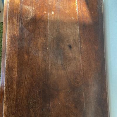 Wood side table with bottom Shelf