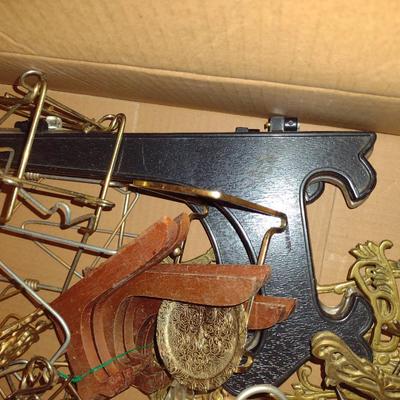Collection of Plate Holders- Metal, Plastic, Wood- Assorted Sizes