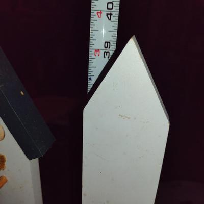 Pair of Plant Stands- One Wooden Corner Stand, One Metal Round Stand