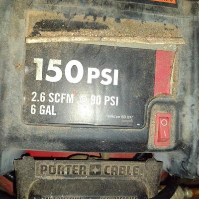 Porter Cable 150 PSI, 6 Gallon Portable Air Compressor