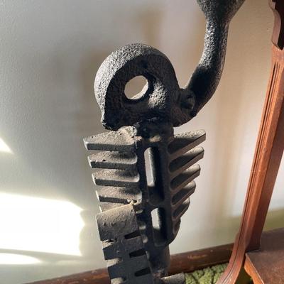 Very heavy welded steel metal sculpture