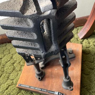 Very heavy welded steel metal sculpture