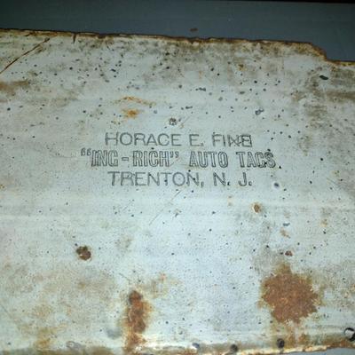 Collection of Antique Auto Tags- Four Pieces