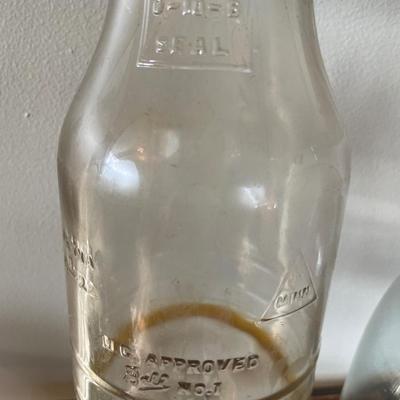 Vintage Liquid funnel & bottle