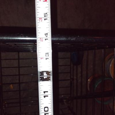 Folding Metal Rolling Cart
