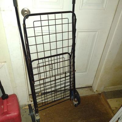 Folding Metal Rolling Cart