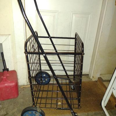 Folding Metal Rolling Cart