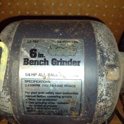 6" Double Wheel Bench Grinder