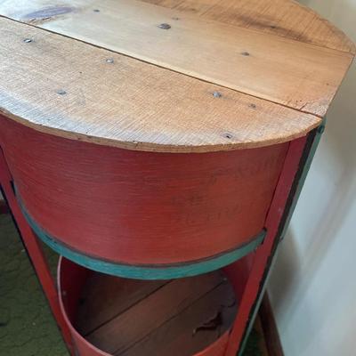 Red barrel style storage