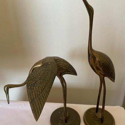 4 Brass birds