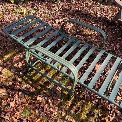 Matching Pair of Adirondack Chairs & Lounger (Y-RG)