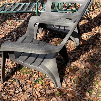 Matching Pair of Adirondack Chairs & Lounger (Y-RG)