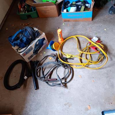 JUMPER CABLES, DIRT DEVIL VACUUM AND MORE