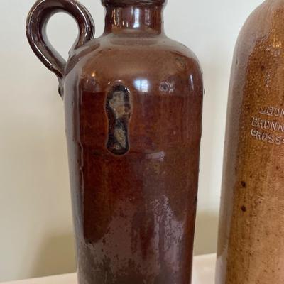 Leonhardquelle Brunne Verwaltung stoneware jug