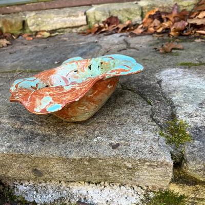 Pottery Birdhouse Plus Plant Pots (Y-RG)