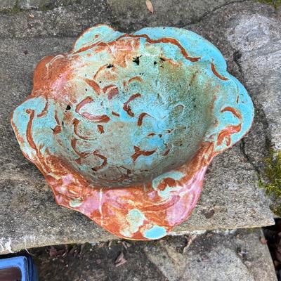 Pottery Birdhouse Plus Plant Pots (Y-RG)