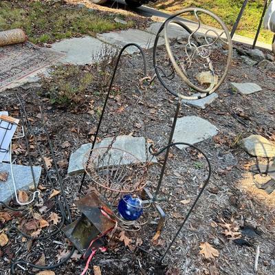 Glass Hummingbird Feeder Plus Bird Feeder, shepherd’s Hooks & More (Y-RG)