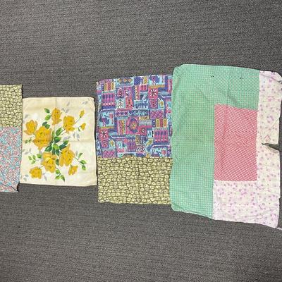 Vintage linen lot - 1 napkin & 3 pillow cases