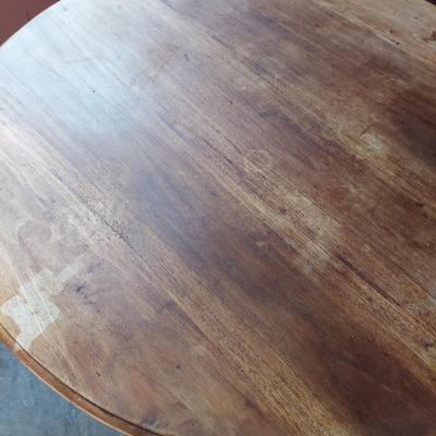 Solid Wood Round Claw Foot Dining Table (K-BBL)