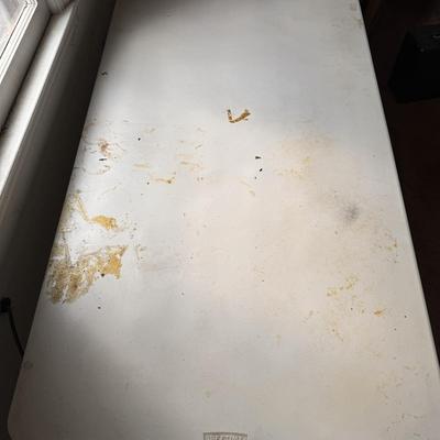 Three Plastic Work Tables (S-MK)
