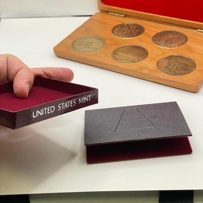 1964 Proof Set, BiCentennial Lewis & Clark w/ Capital Plastics Coin Cases (ST-SS)