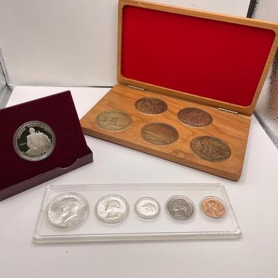 1964 Proof Set, BiCentennial Lewis & Clark w/ Capital Plastics Coin Cases (ST-SS)