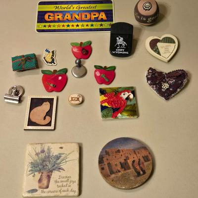 Mixed Lot of Magnetics, a Hanging Tile, and a Coaster