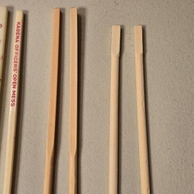 Chop Sticks Lot- Wood and Acrylic