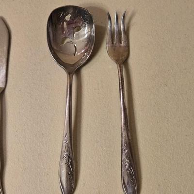 Mixed Lot of Flatware and Wood Skewers