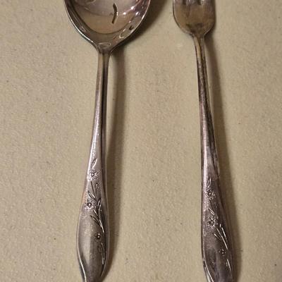 Mixed Lot of Flatware and Wood Skewers