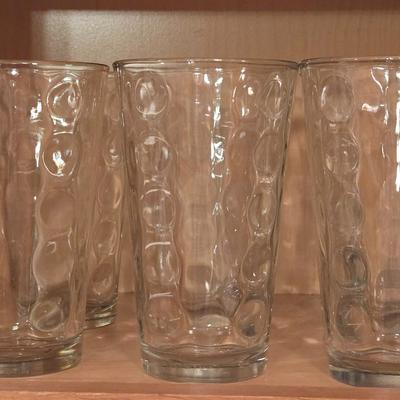 Dimbled Clear Tumbler Glasses