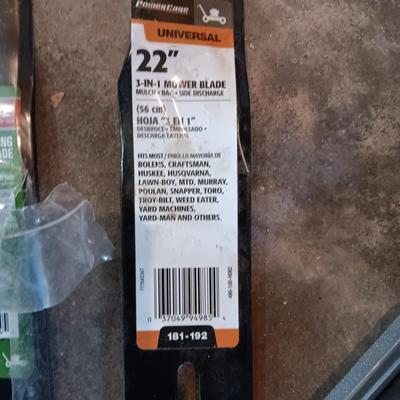 NEW DEEP IMPACT SOCKET SET, WEDGE, NEW LAWN MOWER BLADES