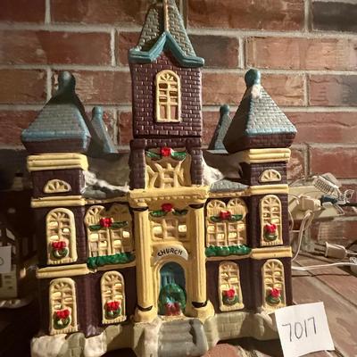 Christmas village church