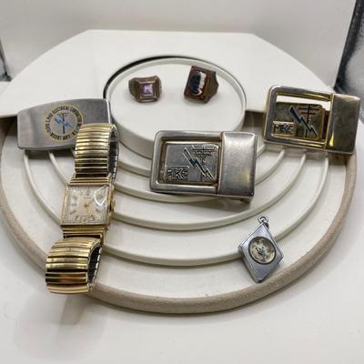 Pike Men’s Collection incl Elgin GF Watch, Zippo Money Clip/Pocket Knife & More (ST-SS)