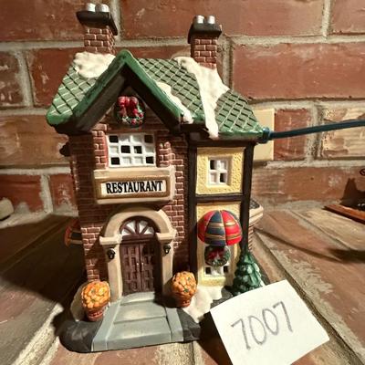 Christmas village restaurant