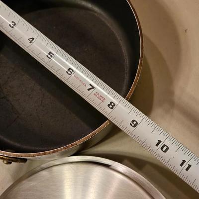 All Clad Sauce Pot and Skillet with Lids