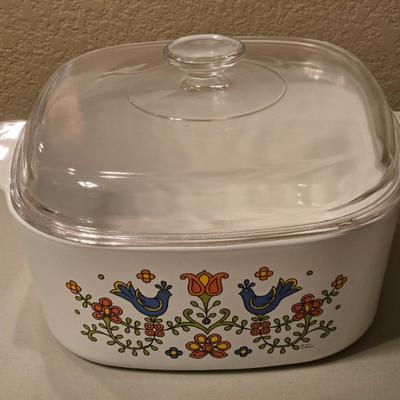 Vintage Corning Ware Casserole Dishes with Lids