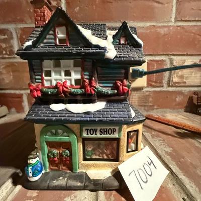 Christmas village toy store